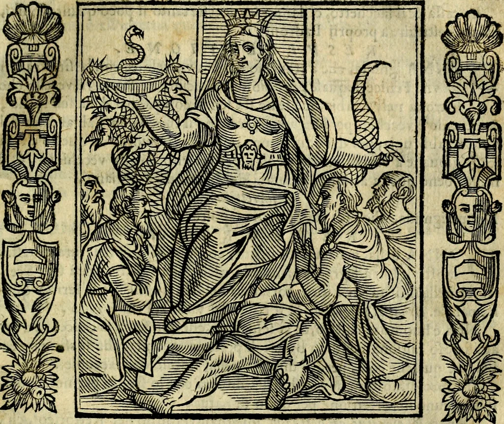 An illustration from Iconologia, overo, Descrittione d'imagini delle virtu', vitii, affetti, passioni humane, corpi celesti, mondo e sue parti, 1611, leaf 492