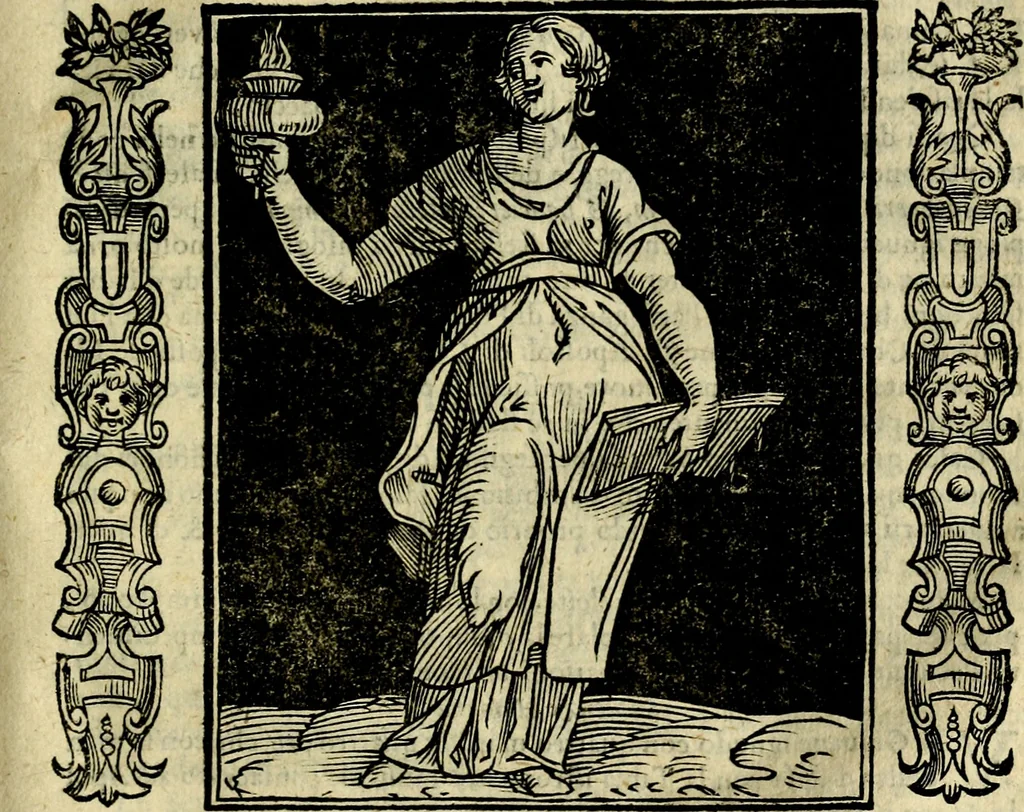 An illustration from Iconologia, overo, Descrittione d'imagini delle virtu', vitii, affetti, passioni humane, corpi celesti, mondo e sue parti, 1611, leaf 500