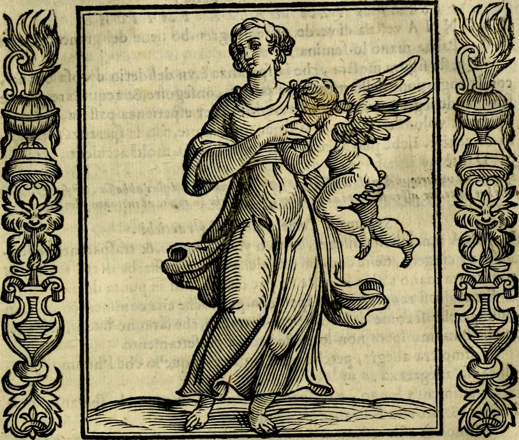 An illustration from Iconologia, overo, Descrittione d'imagini delle virtu', vitii, affetti, passioni humane, corpi celesti, mondo e sue parti, 1611, leaf 530