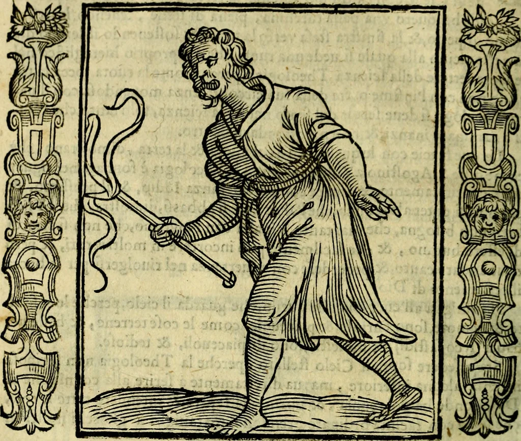 An illustration from Iconologia, overo, Descrittione d'imagini delle virtu', vitii, affetti, passioni humane, corpi celesti, mondo e sue parti, 1611, leaf 547