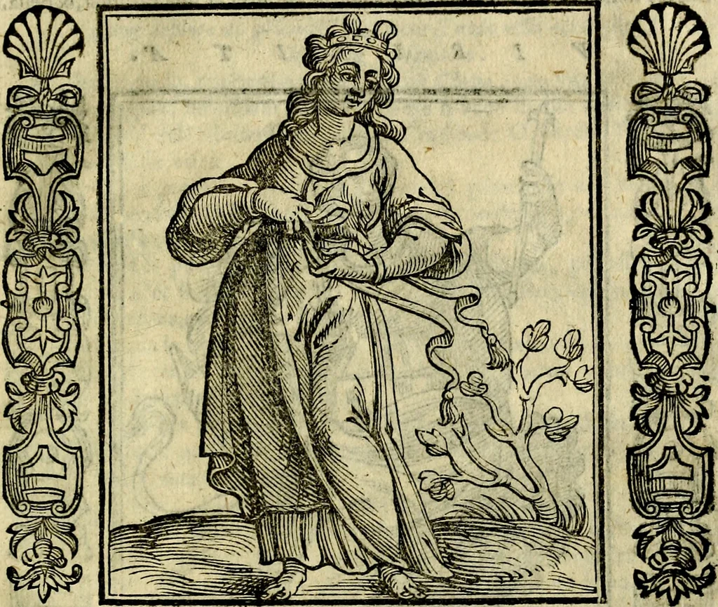 An illustration from Iconologia, overo, Descrittione d'imagini delle virtu', vitii, affetti, passioni humane, corpi celesti, mondo e sue parti, 1611, leaf 568