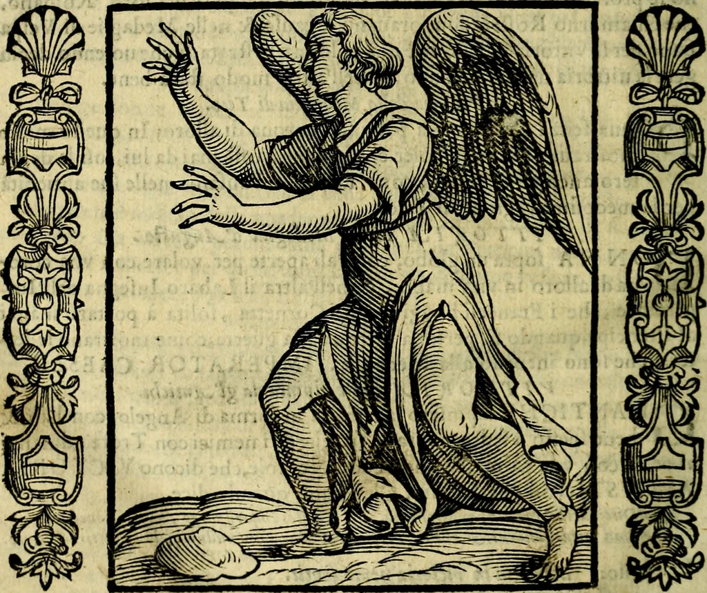 An illustration from Iconologia, overo, Descrittione d'imagini delle virtu', vitii, affetti, passioni humane, corpi celesti, mondo e sue parti, 1611, leaf 581