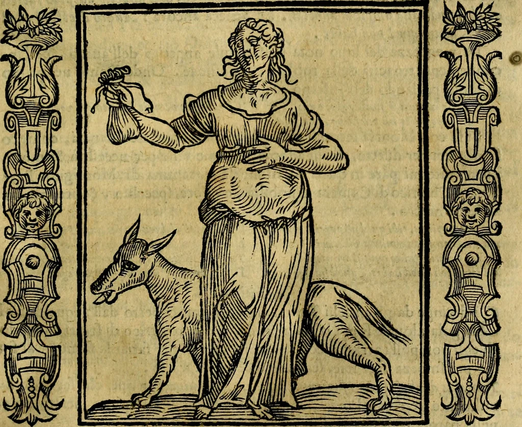 An illustration from Iconologia, overo, Descrittione d'imagini delle virtu', vitii, affetti, passioni humane, corpi celesti, mondo e sue parti, 1611, leaf 70