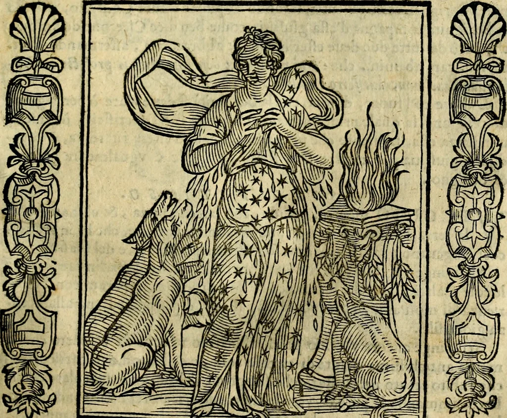 An illustration from Iconologia, overo, Descrittione d'imagini delle virtu', vitii, affetti, passioni humane, corpi celesti, mondo e sue parti, 1611, leaf 84