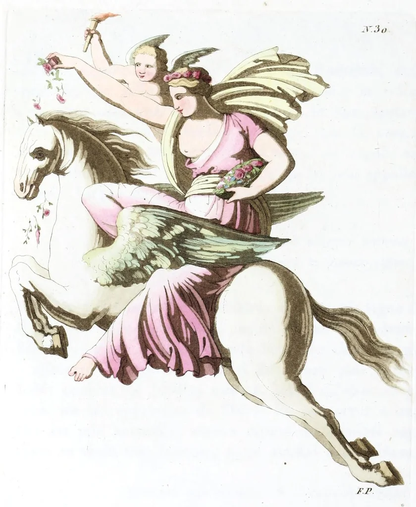 An illustration from Iconologia, ovvero, Immagini di tutte le cose principali a cui l'umano talento ha finto un corpo, 1819, leaf 136