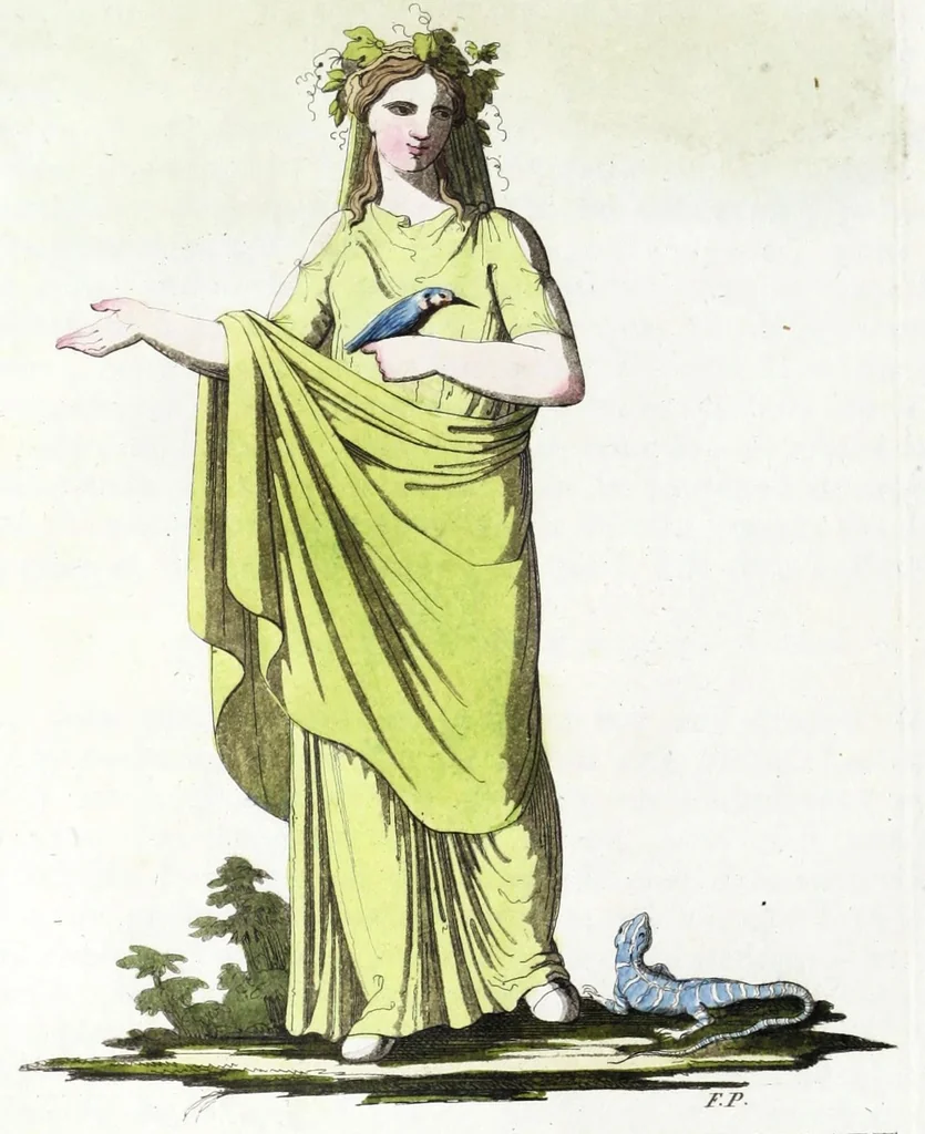 An illustration from Iconologia, ovvero, Immagini di tutte le cose principali a cui l'umano talento ha finto un corpo, 1819, leaf 160