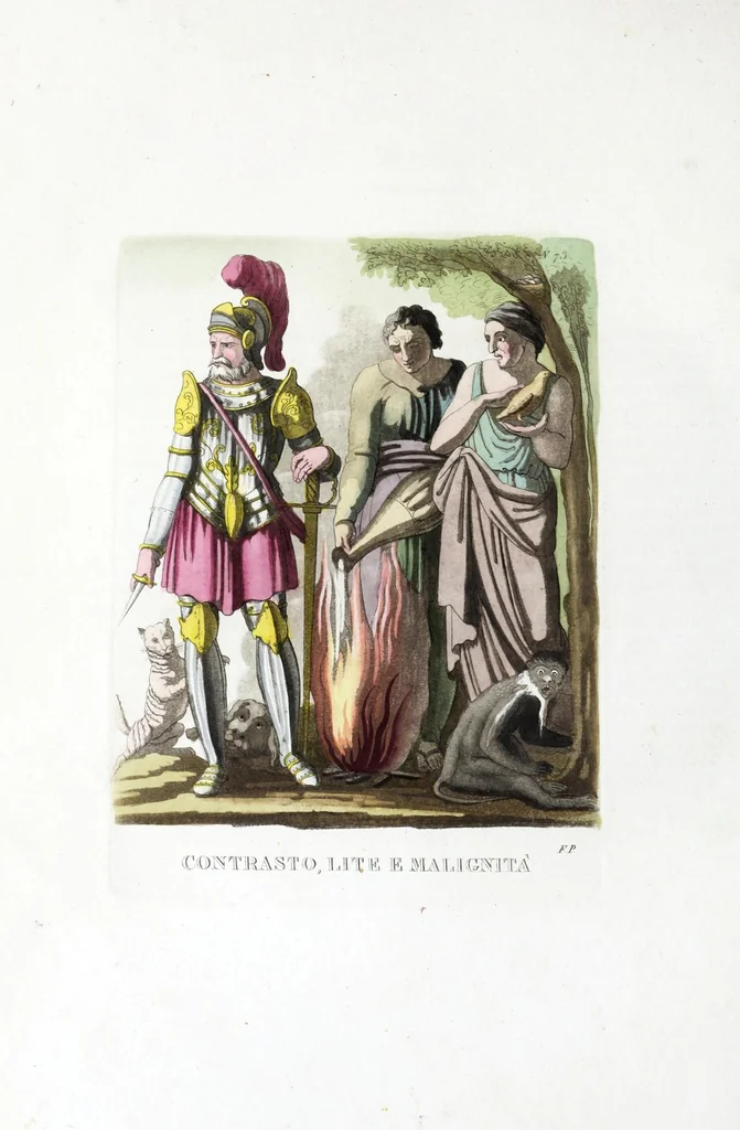 An illustration from Iconologia, ovvero, Immagini di tutte le cose principali a cui l'umano talento ha finto un corpo, 1819, leaf 310