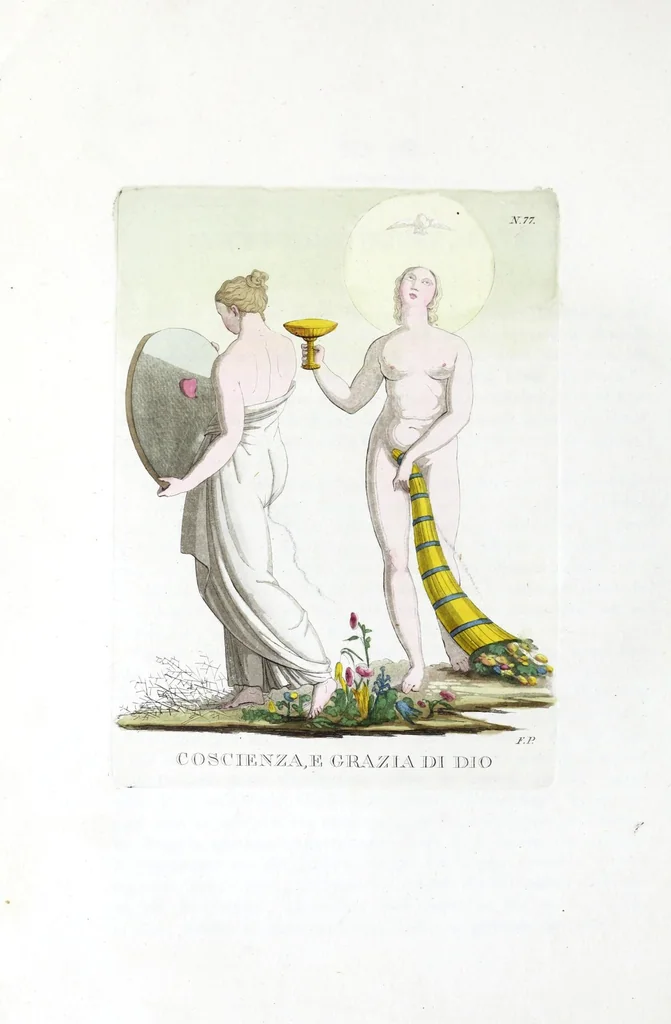 An illustration from Iconologia, ovvero, Immagini di tutte le cose principali a cui l'umano talento ha finto un corpo, 1819, leaf 326