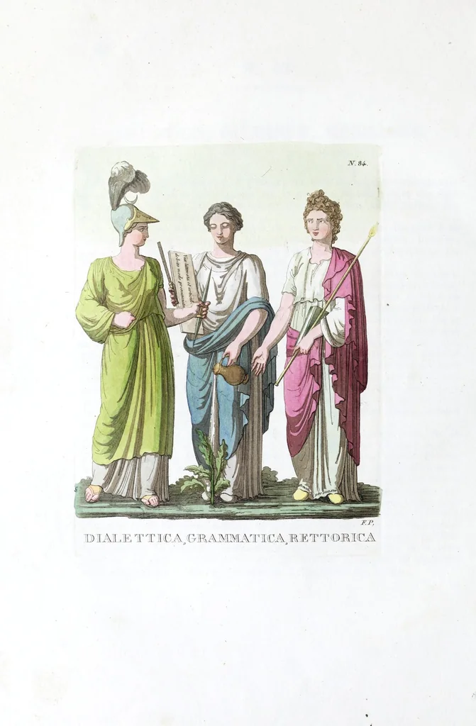 An illustration from Iconologia, ovvero, Immagini di tutte le cose principali a cui l'umano talento ha finto un corpo, 1819, leaf 354