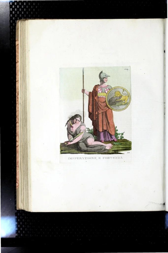 An illustration from Iconologia, ovvero, Immagini di tutte le cose principali a cui l'umano talento ha finto un corpo, 1819, leaf 376