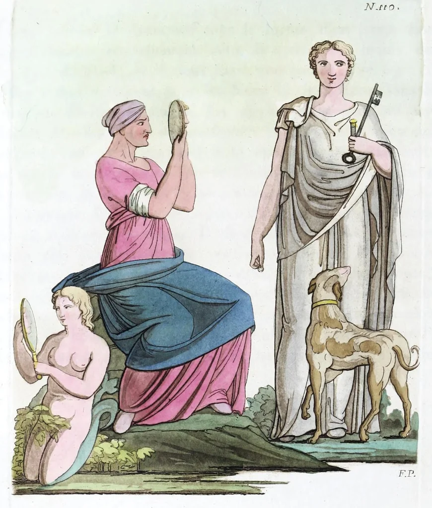 An illustration from Iconologia, ovvero, Immagini di tutte le cose principali a cui l'umano talento ha finto un corpo, 1819, leaf 466