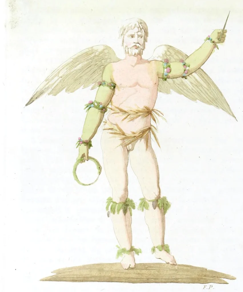 An illustration from Iconologia, ovvero, Immagini di tutte le cose principali a cui l'umano talento ha finto un corpo, 1819, leaf 88