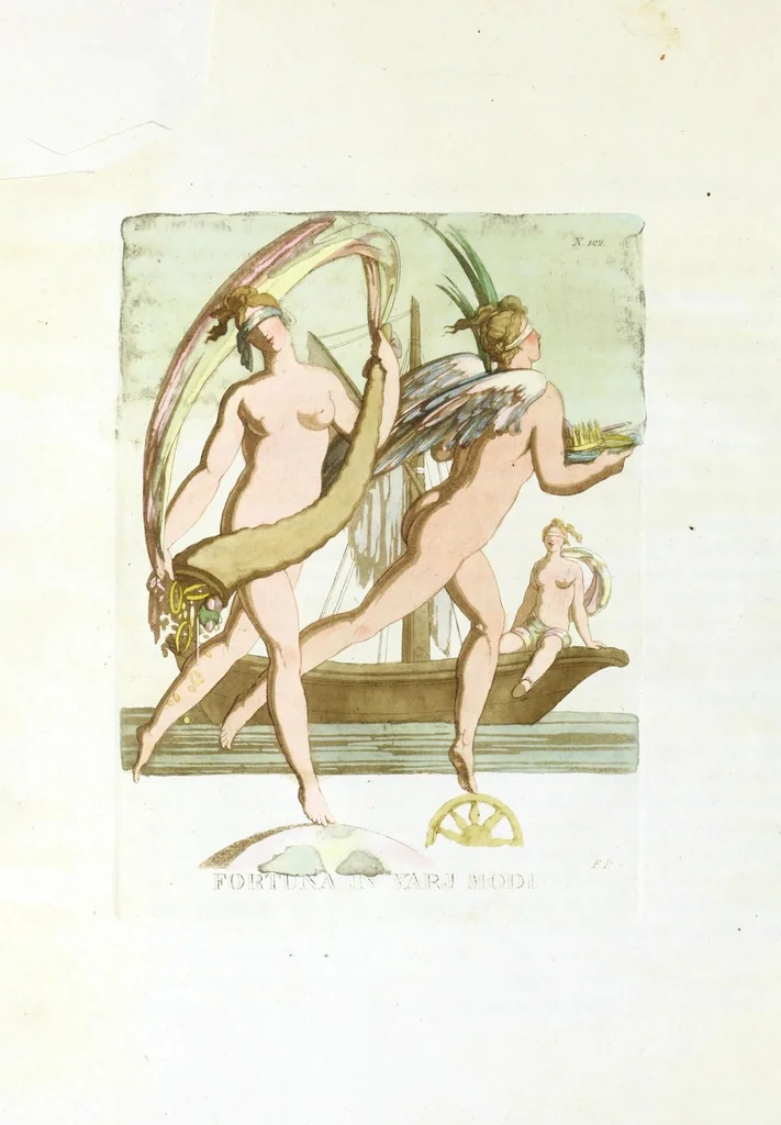 An illustration from Iconologia, ovvero, Immagini di tutte le cose principali a cui l'umano talento ha finto un corpo, 1819, leaf 14
