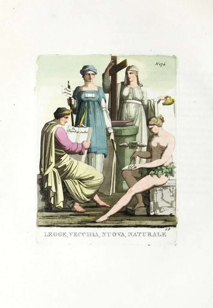 An illustration from Iconologia, ovvero, Immagini di tutte le cose principali a cui l'umano talento ha finto un corpo, 1819, leaf 224
