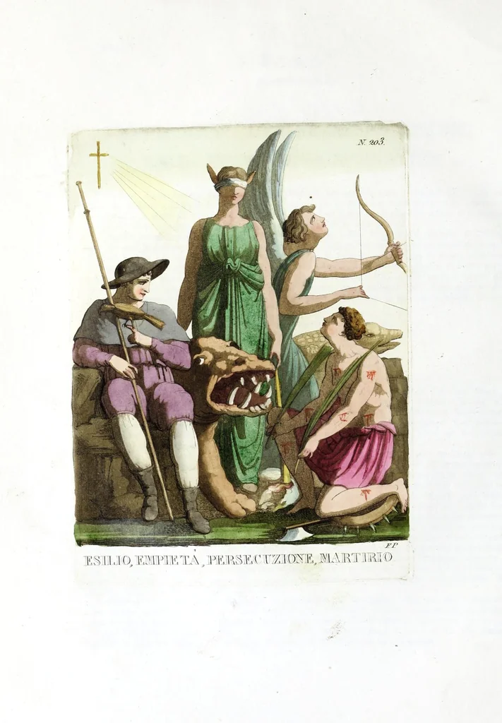 An illustration from Iconologia, ovvero, Immagini di tutte le cose principali a cui l'umano talento ha finto un corpo, 1819, leaf 342