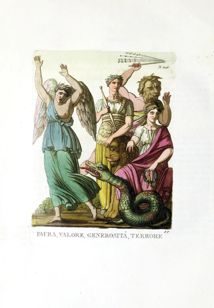 An illustration from Iconologia, ovvero, Immagini di tutte le cose principali a cui l'umano talento ha finto un corpo, 1819, leaf 354