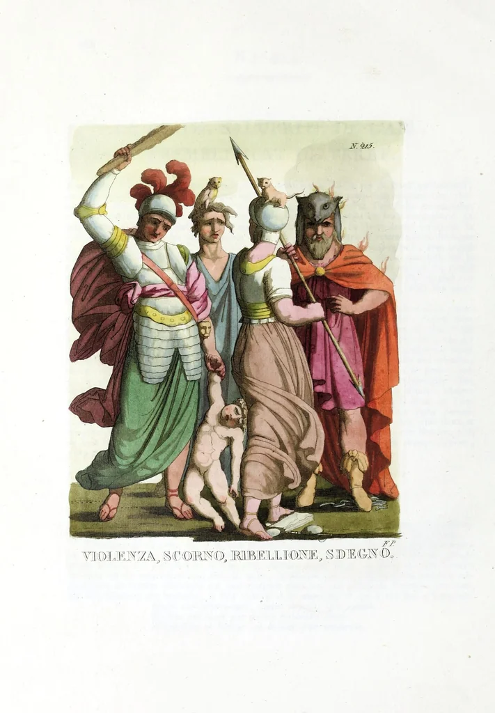 An illustration from Iconologia, ovvero, Immagini di tutte le cose principali a cui l'umano talento ha finto un corpo, 1819, leaf 392