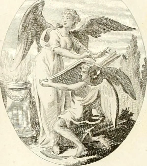 An illustration from Iconologie für Dichter, Künstler und Kunstliebhaber, 1807, leaf 100