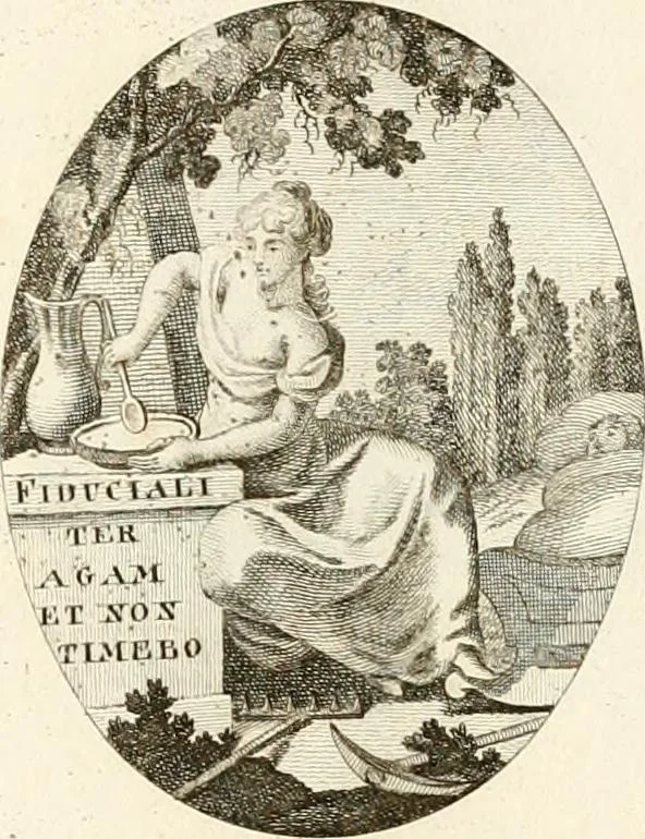 An illustration from Iconologie für Dichter, Künstler und Kunstliebhaber, 1807, leaf 102