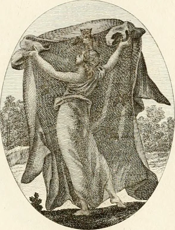 An illustration from Iconologie für Dichter, Künstler und Kunstliebhaber, 1807, leaf 104