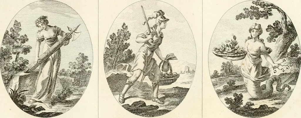 An illustration from Iconologie für Dichter, Künstler und Kunstliebhaber, 1807, leaf 108