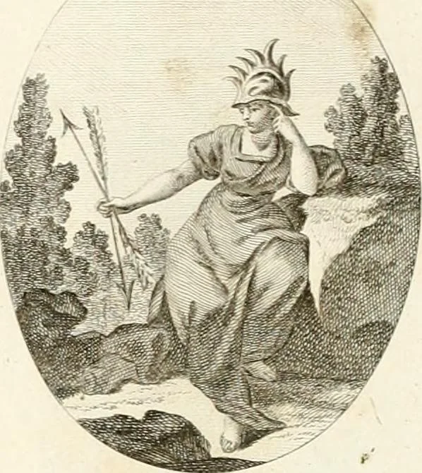 An illustration from Iconologie für Dichter, Künstler und Kunstliebhaber, 1807, leaf 112