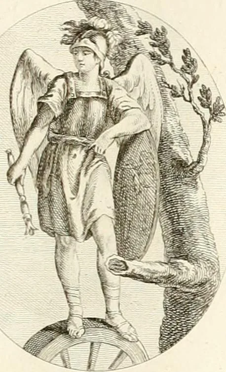 An illustration from Iconologie für Dichter, Künstler und Kunstliebhaber, 1807, leaf 116