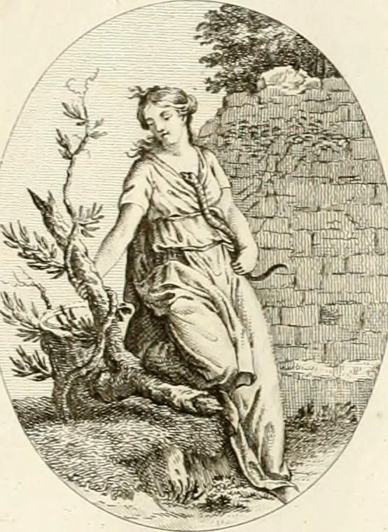 An illustration from Iconologie für Dichter, Künstler und Kunstliebhaber, 1807, leaf 118