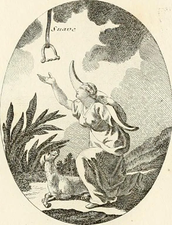 An illustration from Iconologie für Dichter, Künstler und Kunstliebhaber, 1807, leaf 120