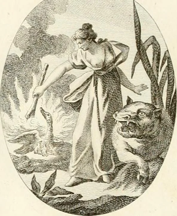 An illustration from Iconologie für Dichter, Künstler und Kunstliebhaber, 1807, leaf 122
