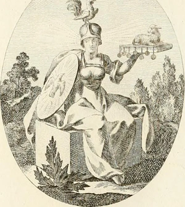 An illustration from Iconologie für Dichter, Künstler und Kunstliebhaber, 1807, leaf 124
