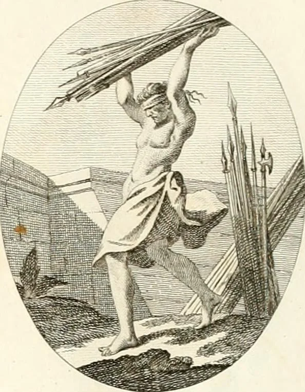 An illustration from Iconologie für Dichter, Künstler und Kunstliebhaber, 1807, leaf 132