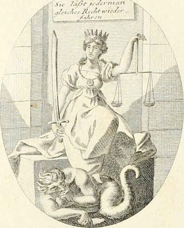 An illustration from Iconologie für Dichter, Künstler und Kunstliebhaber, 1807, leaf 134
