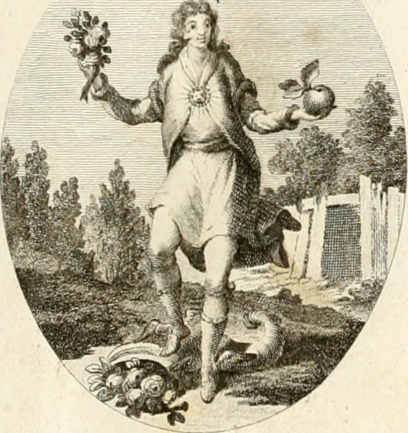 An illustration from Iconologie für Dichter, Künstler und Kunstliebhaber, 1807, leaf 14