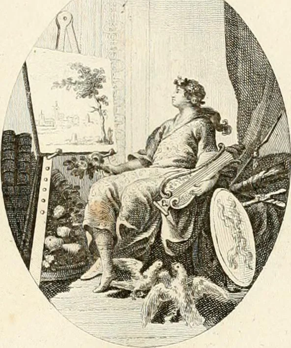 An illustration from Iconologie für Dichter, Künstler und Kunstliebhaber, 1807, leaf 14