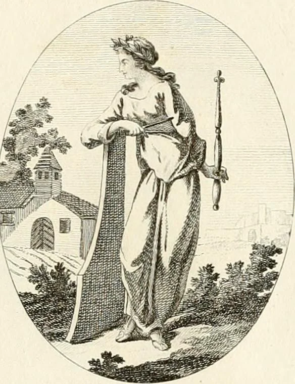 An illustration from Iconologie für Dichter, Künstler und Kunstliebhaber, 1807, leaf 142