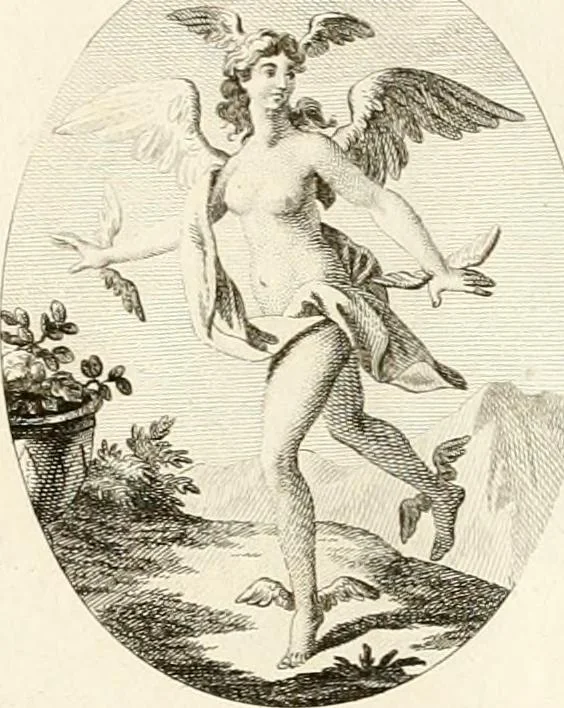 An illustration from Iconologie für Dichter, Künstler und Kunstliebhaber, 1807, leaf 144