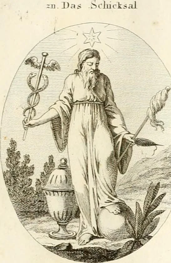 An illustration from Iconologie für Dichter, Künstler und Kunstliebhaber, 1807, leaf 146
