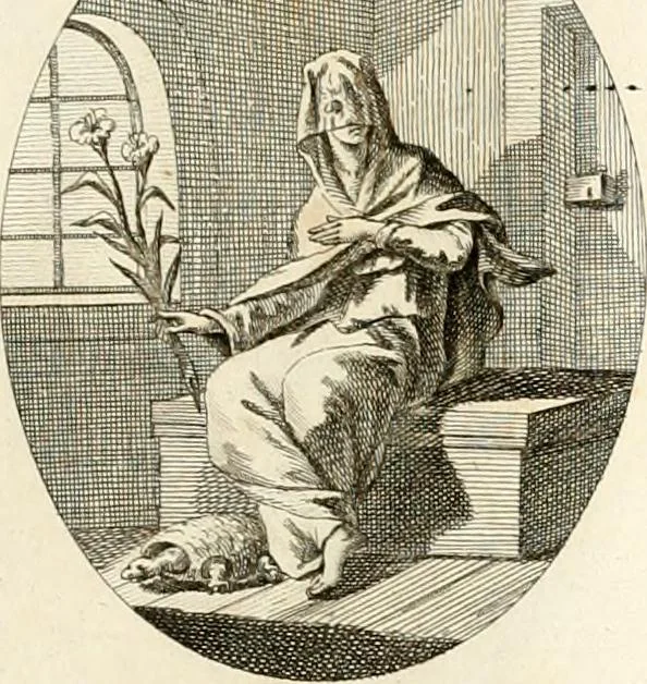 An illustration from Iconologie für Dichter, Künstler und Kunstliebhaber, 1807, leaf 148
