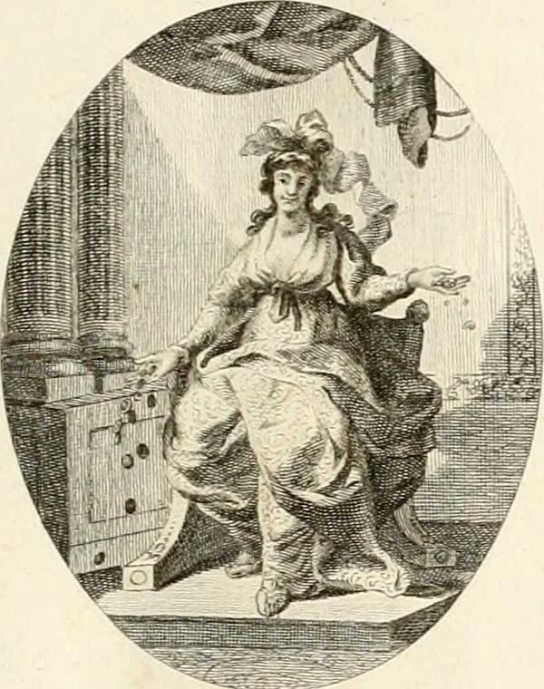 An illustration from Iconologie für Dichter, Künstler und Kunstliebhaber, 1807, leaf 16