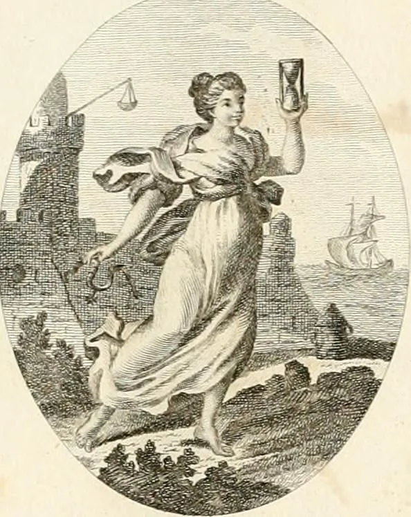 An illustration from Iconologie für Dichter, Künstler und Kunstliebhaber, 1807, leaf 16