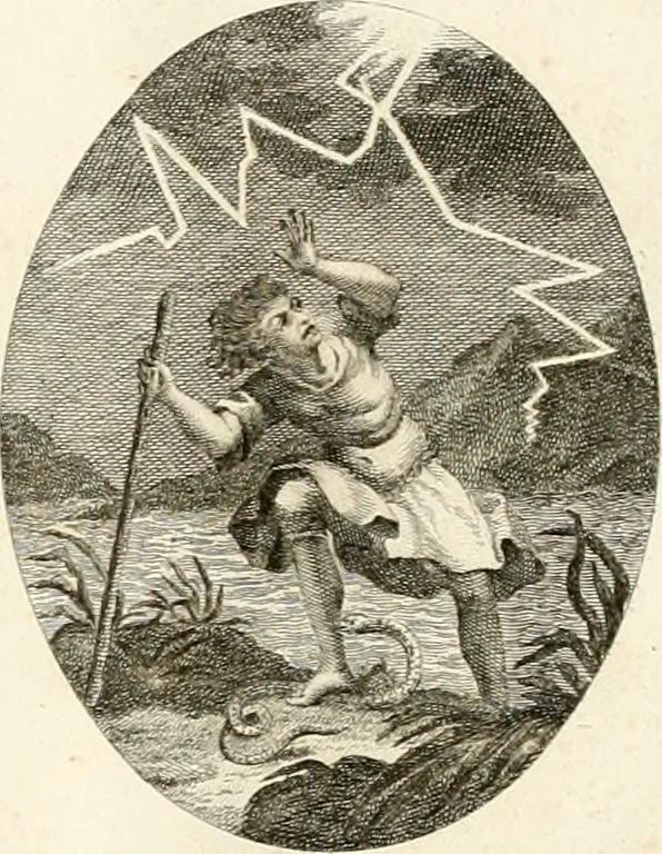 An illustration from Iconologie für Dichter, Künstler und Kunstliebhaber, 1807, leaf 16