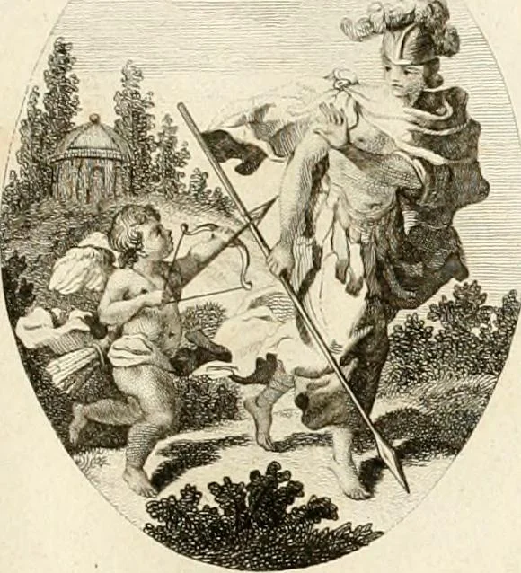An illustration from Iconologie für Dichter, Künstler und Kunstliebhaber, 1807, leaf 18
