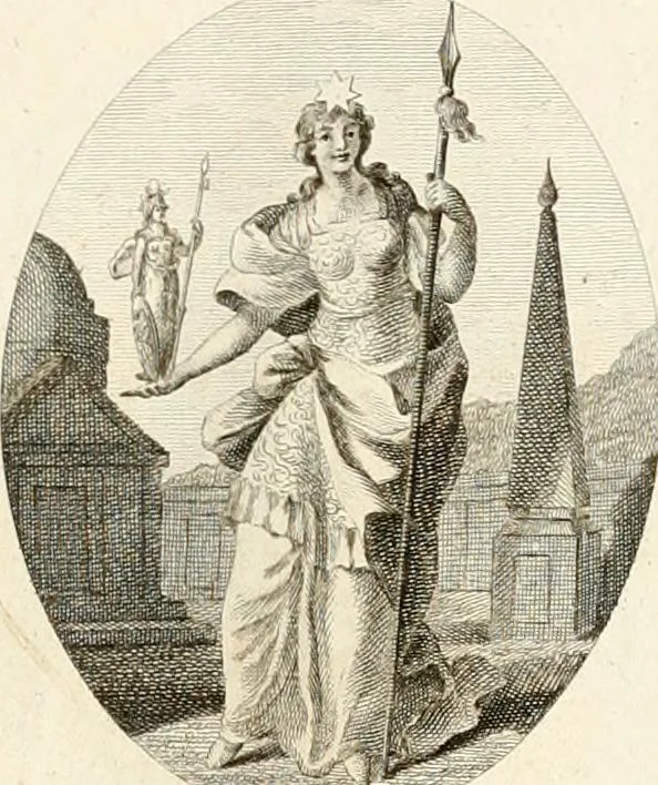 An illustration from Iconologie für Dichter, Künstler und Kunstliebhaber, 1807, leaf 20