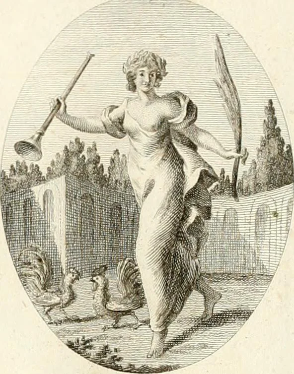 An illustration from Iconologie für Dichter, Künstler und Kunstliebhaber, 1807, leaf 20