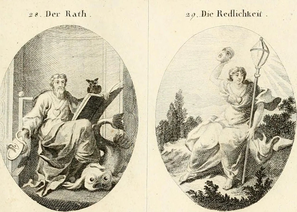 An illustration from Iconologie für Dichter, Künstler und Kunstliebhaber, 1807, leaf 24