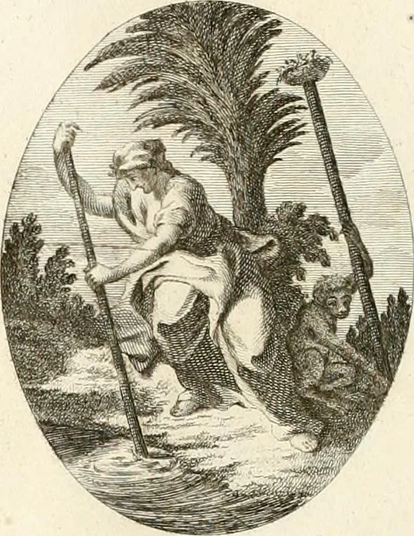 An illustration from Iconologie für Dichter, Künstler und Kunstliebhaber, 1807, leaf 26