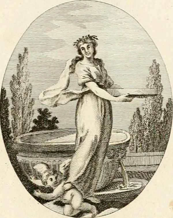 An illustration from Iconologie für Dichter, Künstler und Kunstliebhaber, 1807, leaf 28