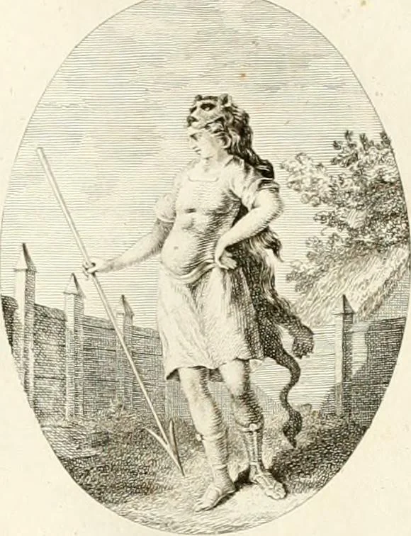 An illustration from Iconologie für Dichter, Künstler und Kunstliebhaber, 1807, leaf 32