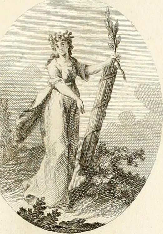 An illustration from Iconologie für Dichter, Künstler und Kunstliebhaber, 1807, leaf 38